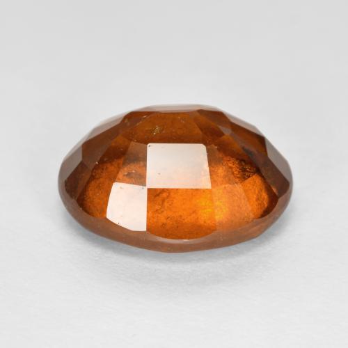 Granate hessonita naranja natural de 5,45 ct, corte óvalo, VS-SI