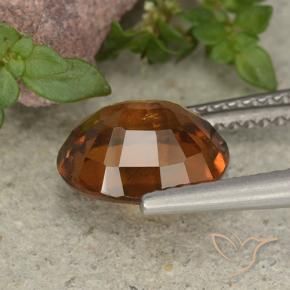 granate hessonita Ámbar naranja natural de 2.65 ct, Ovalada, VS