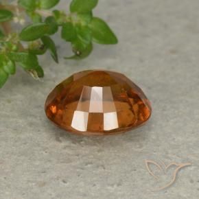 granate hessonita Naranja oscuro natural de 1.84 ct, Ovalada, VS-SI