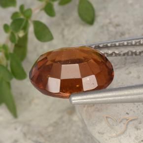 granate hessonita Naranja rojizo natural de 2.20 ct, Ovalada, VS-SI