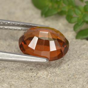 granate hessonita Naranja natural de 2.28 ct, Corte Óvalo, VVS-VS