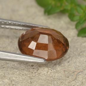 granate hessonita Ámbar naranja natural de 2.61 ct, Ovalada, VS-SI