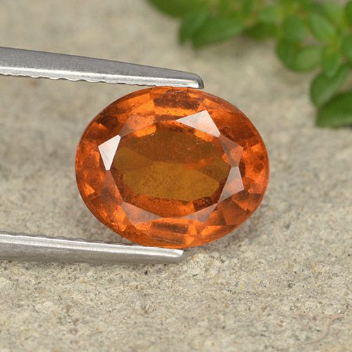 2.24ct Natural Naranja medio Granate Hessonita, Ovalada, VS