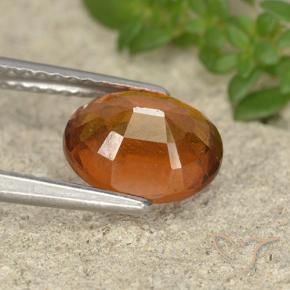 granate hessonita Naranja medio natural de 2.24 ct, Ovalada, VS