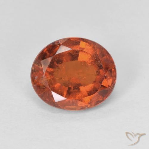 2.42ct Natural Naranja medio Granate Hessonita, Ovalada, VS-SI
