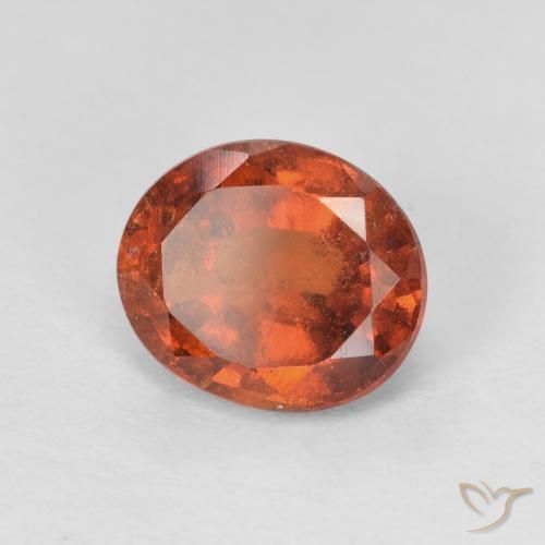 granate hessonita Naranja medio natural de 2.42 ct, Ovalada, VS-SI