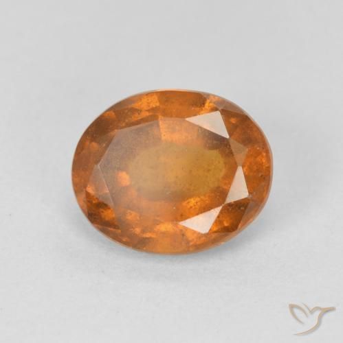 granate hessonita Medium Dark-Orange natural de 2.19 ct, Ovalada, VS-SI