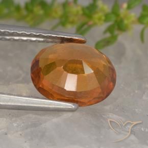 granate hessonita Naranja oscuro natural de 1.99 ct, Ovalada, VS-SI