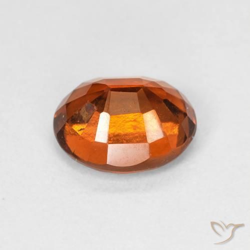 granate hessonita Naranja medio natural de 2.07 ct, Ovalada, VS