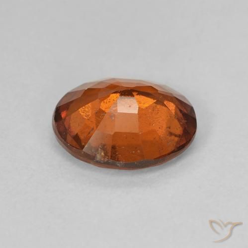 granate hessonita Naranja oscuro natural de 1.86 ct, Ovalada, VS-SI