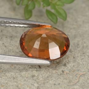 granate hessonita Naranja oscuro medio natural de 1.83 ct, Ovalada, VS-SI