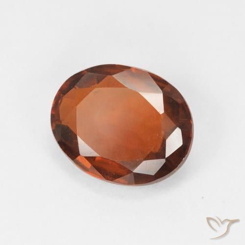 granate hessonita Naranja medio natural de 2.90 ct, Ovalada, VS