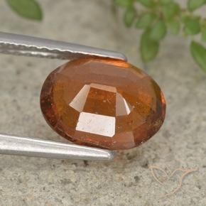 granate hessonita Ámbar naranja natural de 2.43 ct, Ovalada, VS-SI