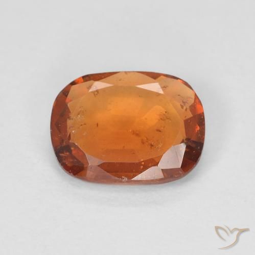 1.82ct Natural Naranja amarillento granate hessonita, Forma Cojín, VS-SI