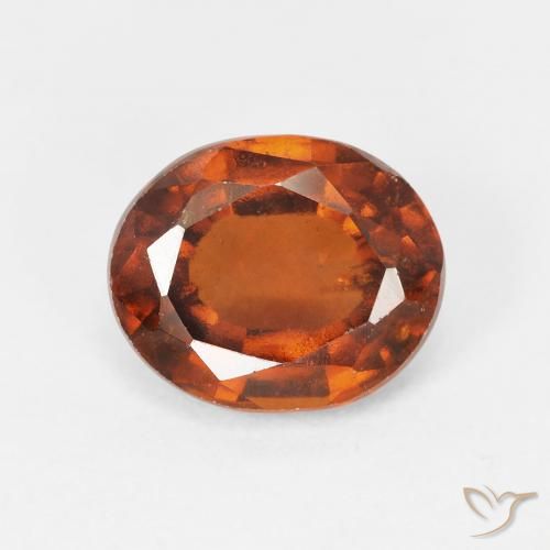 2.87ct Natural Medium Dark-Orange Granate Hessonita, Ovalada, VS