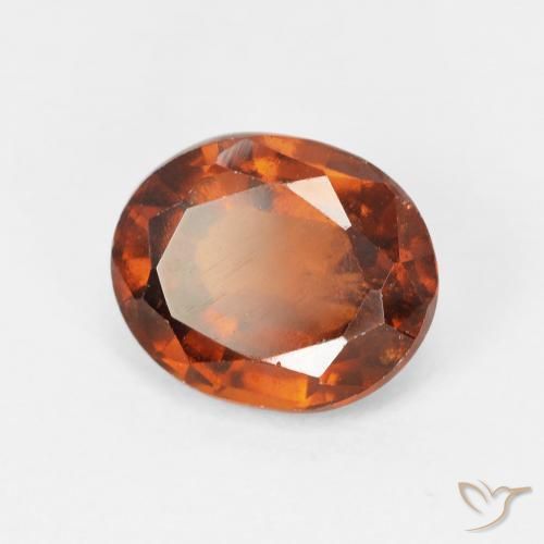 granate hessonita Medium Dark-Orange natural de 2.87 ct, Ovalada, VS