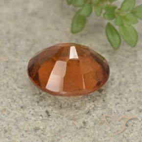granate hessonita Naranja oscuro natural de 2.52 ct, Ovalada, VS