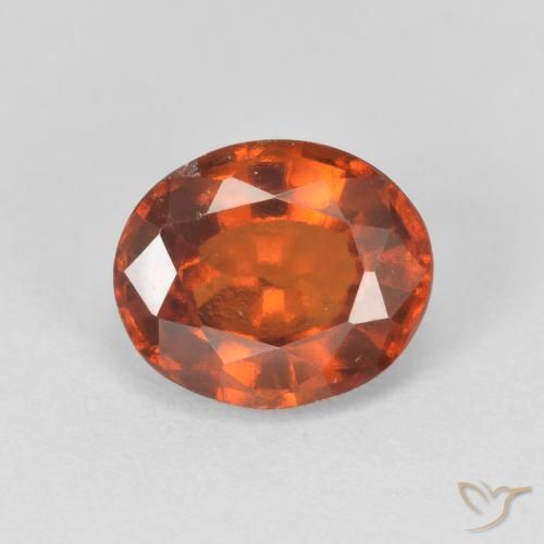 granate hessonita Medium Dark-Orange natural de 2.48 ct, Ovalada, VS