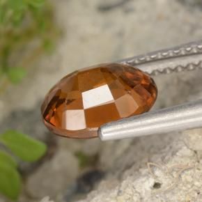 granate hessonita Naranja oscuro medio natural de 1.96 ct, Ovalada, VS