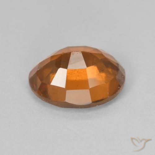 granate hessonita Naranja oscuro natural de 2.50 ct, Ovalada, VVS-VS