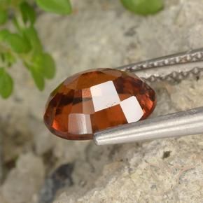granate hessonita Ámbar naranja natural de 2.07 ct, Ovalada, VVS-VS