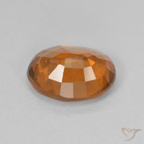 granate hessonita Naranja medio natural de 2.35 ct, Ovalada, VVS-VS