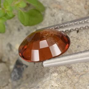 granate hessonita Naranja rojizo natural de 2.01 ct, Ovalada, VS-SI