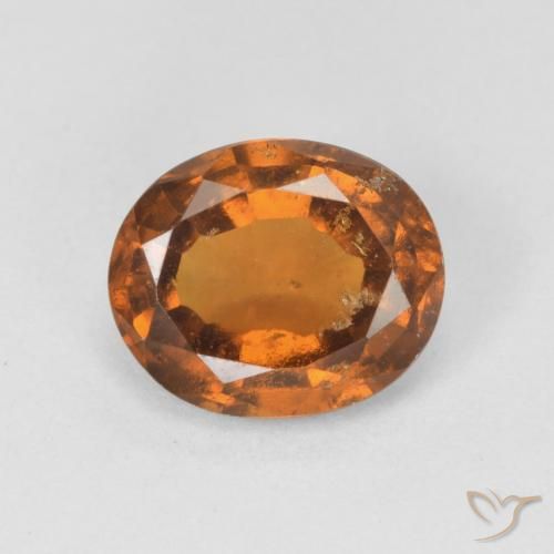 granate hessonita Naranja oscuro natural de 2.23 ct, Ovalada, VS-SI