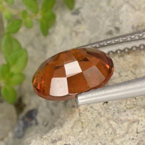 granate hessonita Naranja oscuro medio natural de 2.09 ct, Ovalada, VS-SI