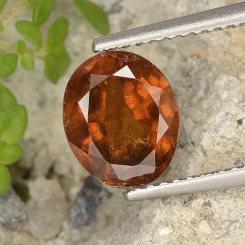 2.69ct Natural Naranja medio Granate Hessonita, Ovalada, VS-SI