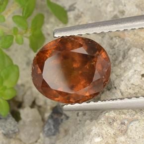 granate hessonita Naranja medio natural de 2.69 ct, Ovalada, VS-SI