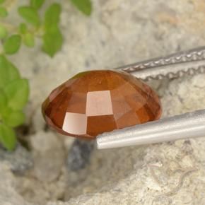 granate hessonita Naranja medio natural de 2.69 ct, Ovalada, VS-SI