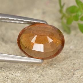 granate hessonita Naranja medio natural de 1.80 ct, Ovalada, VS-SI