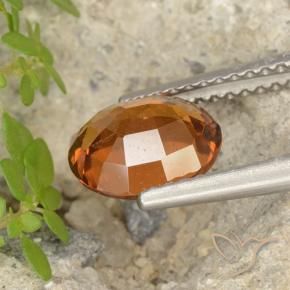 granate hessonita Naranja oscuro medio natural de 1.81 ct, Ovalada, VS