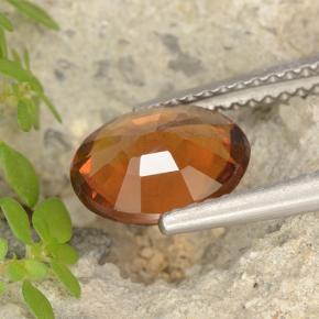 granate hessonita Naranja oscuro medio natural de 1.95 ct, Corte Óvalo, VS