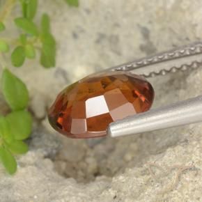 granate hessonita Ámbar naranja natural de 1.69 ct, Ovalada, VS