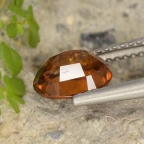 granate hessonita Naranja oscuro natural de 1.79 ct, Ovalada, VS-SI