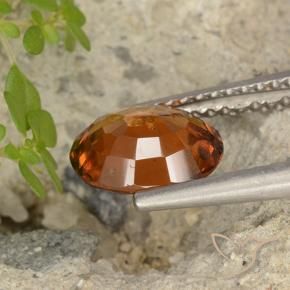 granate hessonita Ámbar naranja natural de 1.76 ct, Ovalada, VS-SI