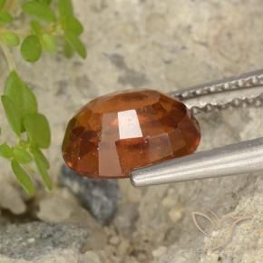 granate hessonita Naranja oscuro medio natural de 1.97 ct, Ovalada, VS-SI