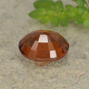 granate hessonita Naranja oscuro natural de 2.70 ct, Ovalada, VS-SI