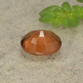 granate hessonita Naranja oscuro natural de 1.66 ct, Ovalada, VS-SI