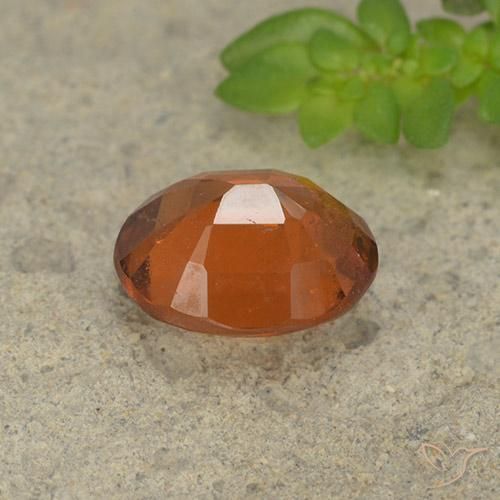 granate hessonita Naranja oscuro natural de 2.00 ct, Ovalada, VS-SI