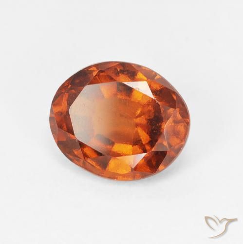 granate hessonita Ámbar naranja natural de 1.99 ct, Ovalada, VS