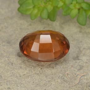 granate hessonita Naranja oscuro natural de 2.48 ct, Ovalada, VS-SI