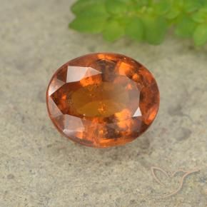granate hessonita Ámbar naranja natural de 2.18 ct, Ovalada, VS-SI