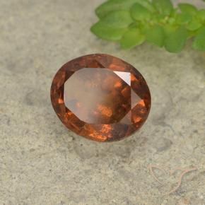 granate hessonita Naranja oscuro natural de 1.78 ct, Ovalada, VS-SI