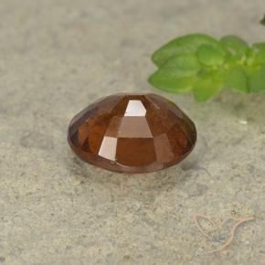 granate hessonita Naranja oscuro natural de 1.78 ct, Ovalada, VS-SI