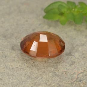 granate hessonita Ámbar naranja natural de 1.82 ct, Ovalada, VS-SI