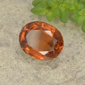 granate hessonita Naranja medio natural de 1.95 ct, Ovalada, VS-SI