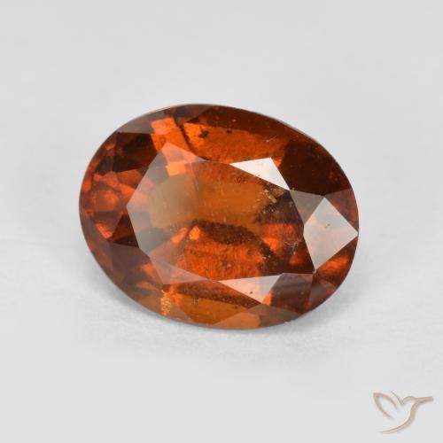 granate hessonita Naranja oscuro natural de 1.96 ct, Ovalada, VS-SI